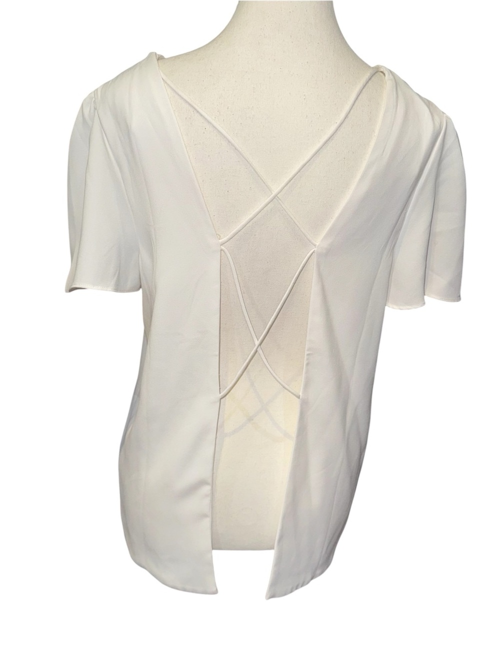 Open back boxy top